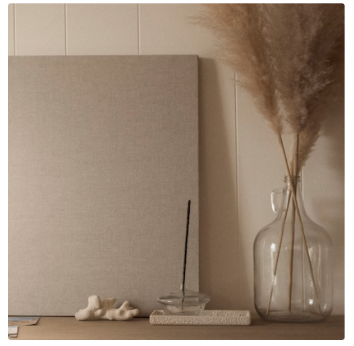 Frameless Linen Pin Board