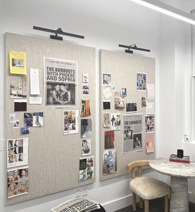 CUSTOM SIZED. LINEN PINBOARD