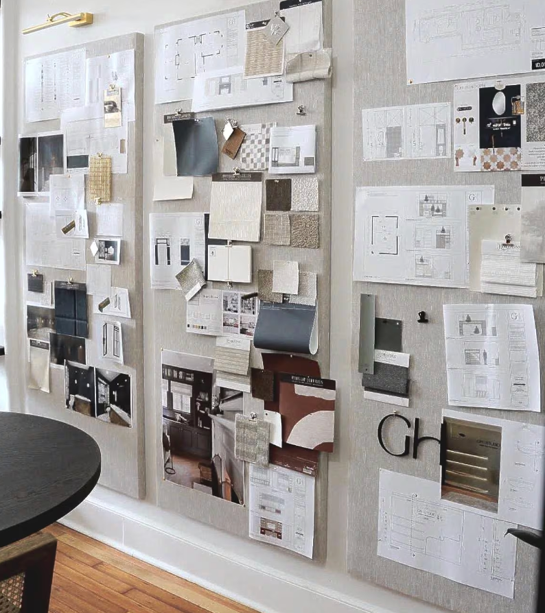 CUSTOM SIZED. LINEN PINBOARD