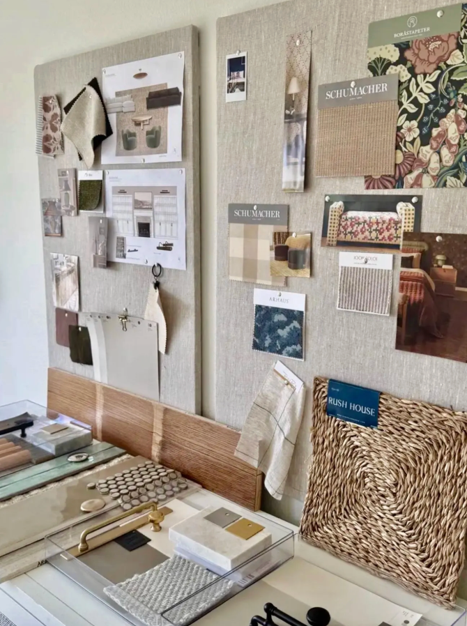 Frameless Linen Pin Board